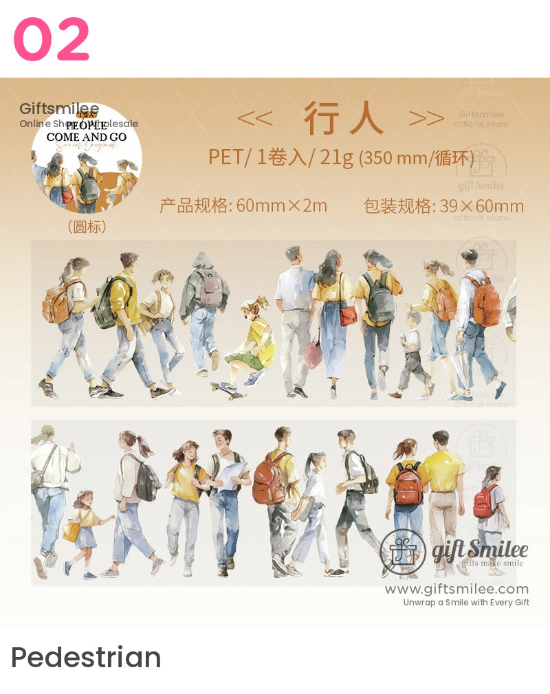 Street Life Transparent Tape Pet Tape | KS-RT-1665