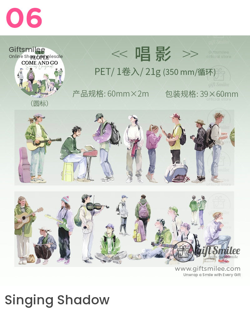 Street Life Transparent Tape Pet Tape | KS-RT-1665