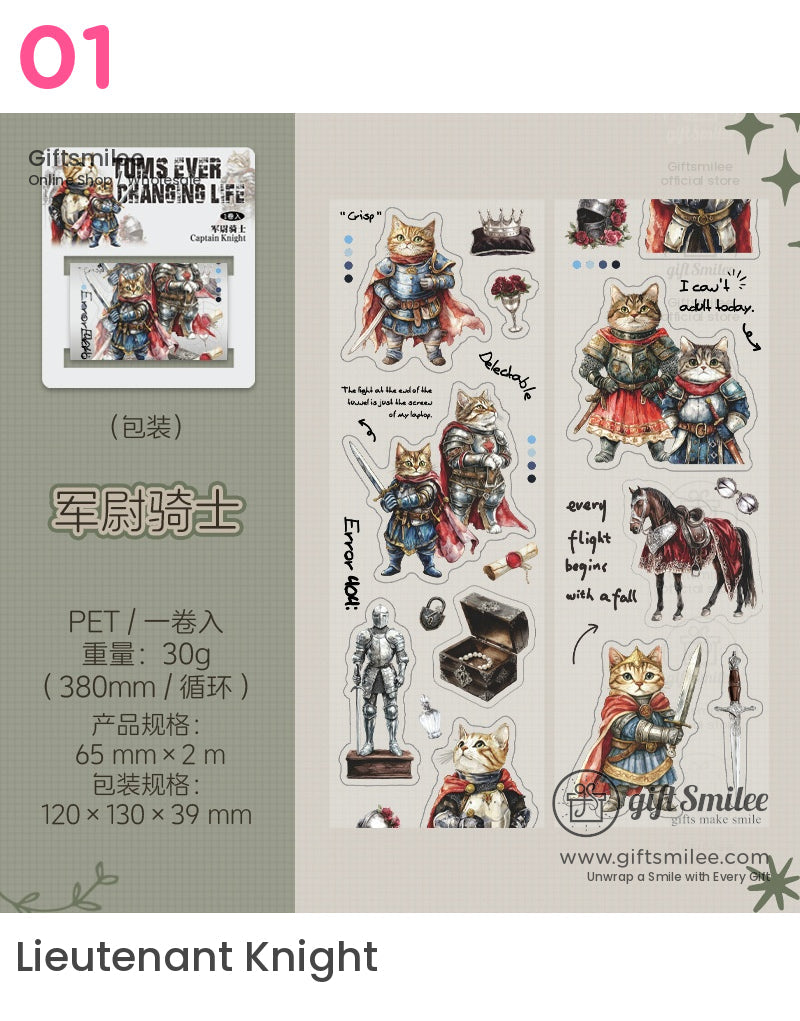 Vintage Cats Steampunk Pet Tape | KS-RT-1666