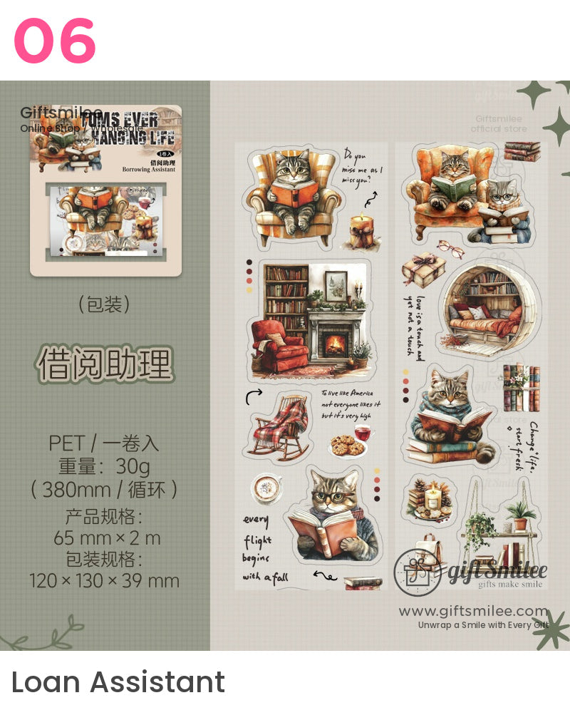 Vintage Cats Steampunk Pet Tape | KS-RT-1666