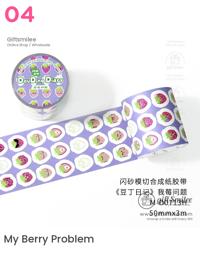 Strawberries Kawaii Roll Tapes | KS-RT-1667
