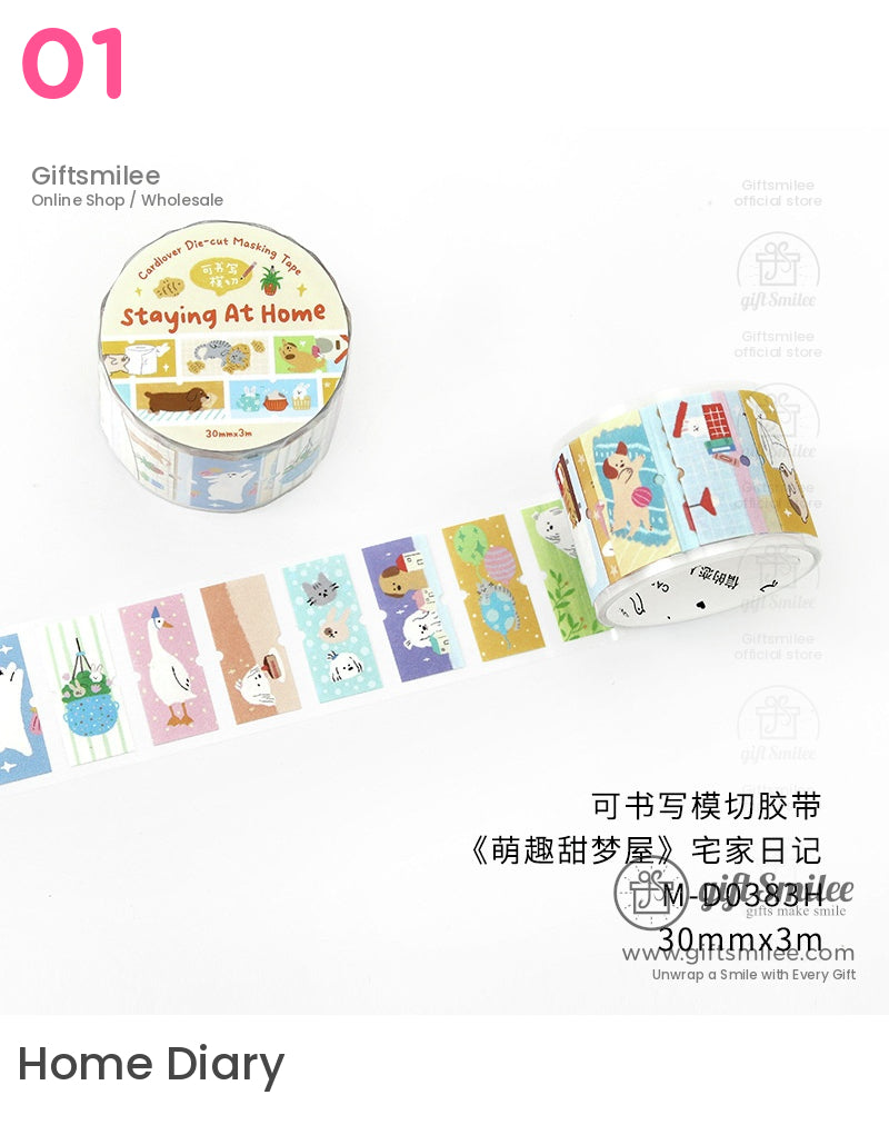 Kawaii Labels Bears Bunnies Roll Tapes | KS-RT-1669