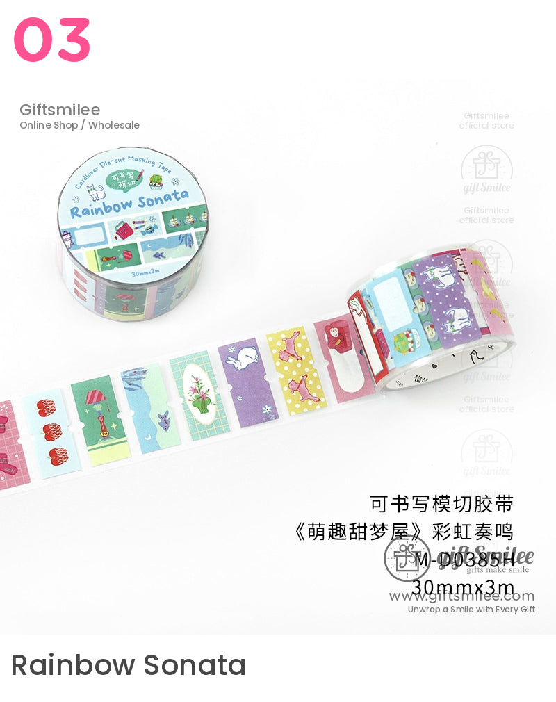 Kawaii Labels Bears Bunnies Roll Tapes | KS-RT-1669