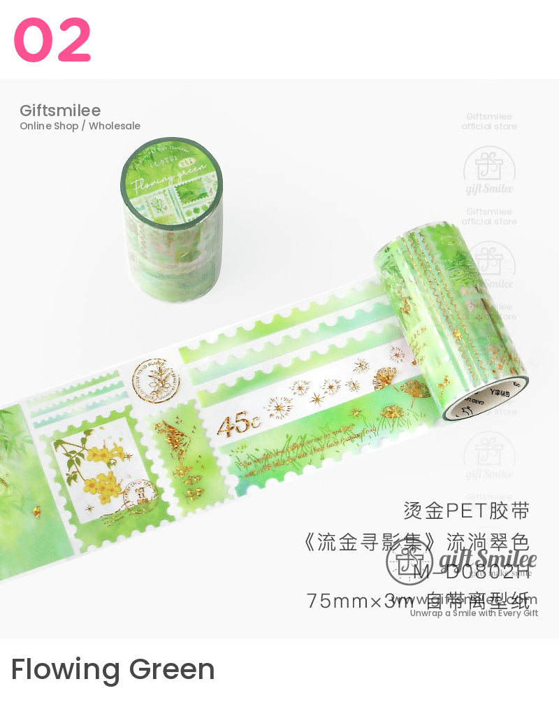 Postage Stamps Floral Pet Tape | KS-RT-1671