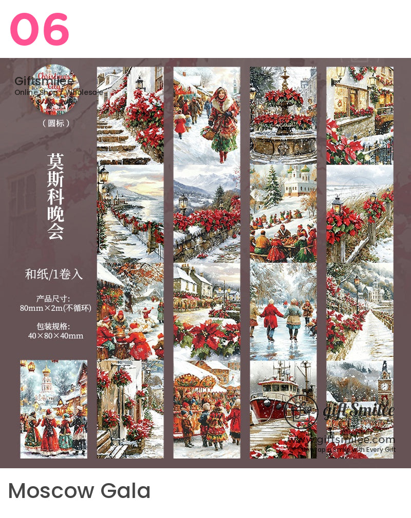 Large Background Christmas City Large Background Washi Tape | KS-RT-1677