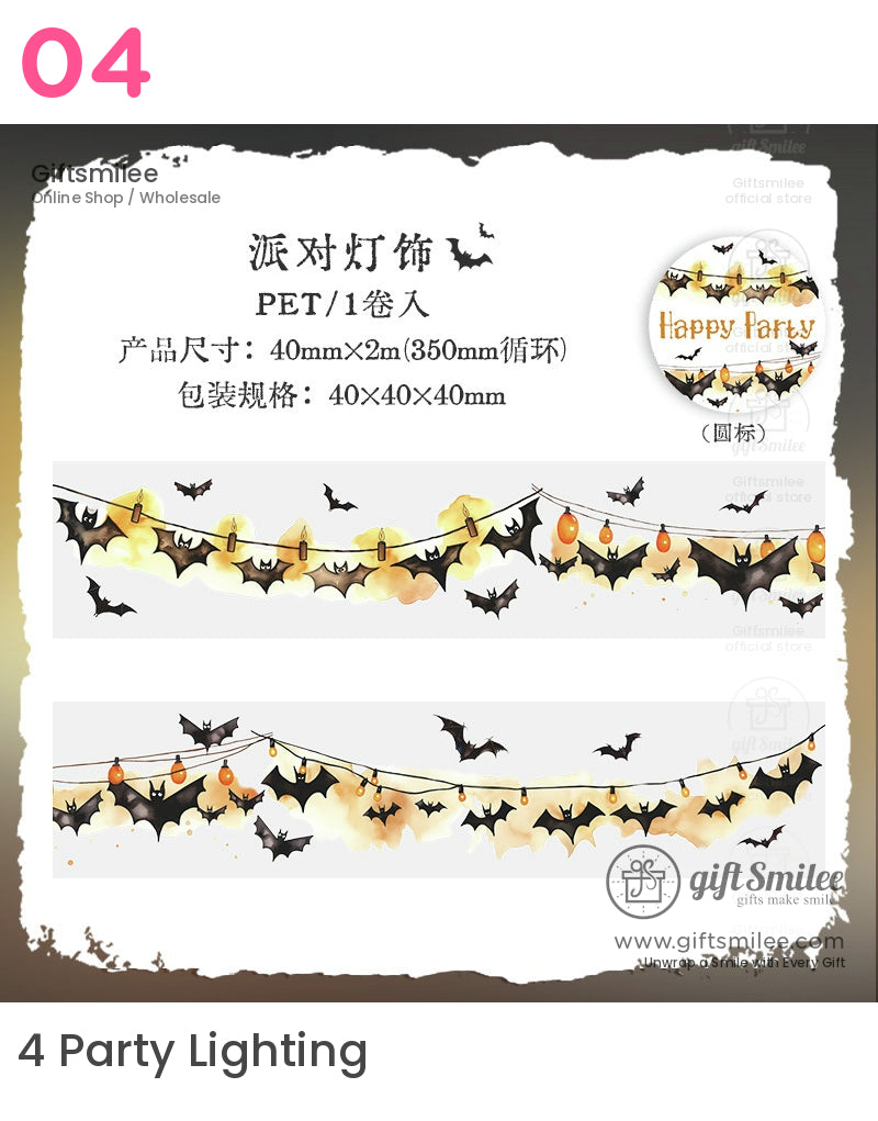 Gothic Party Vintage Background Gothic Decorative Pet Tape | KS-RT-1679
