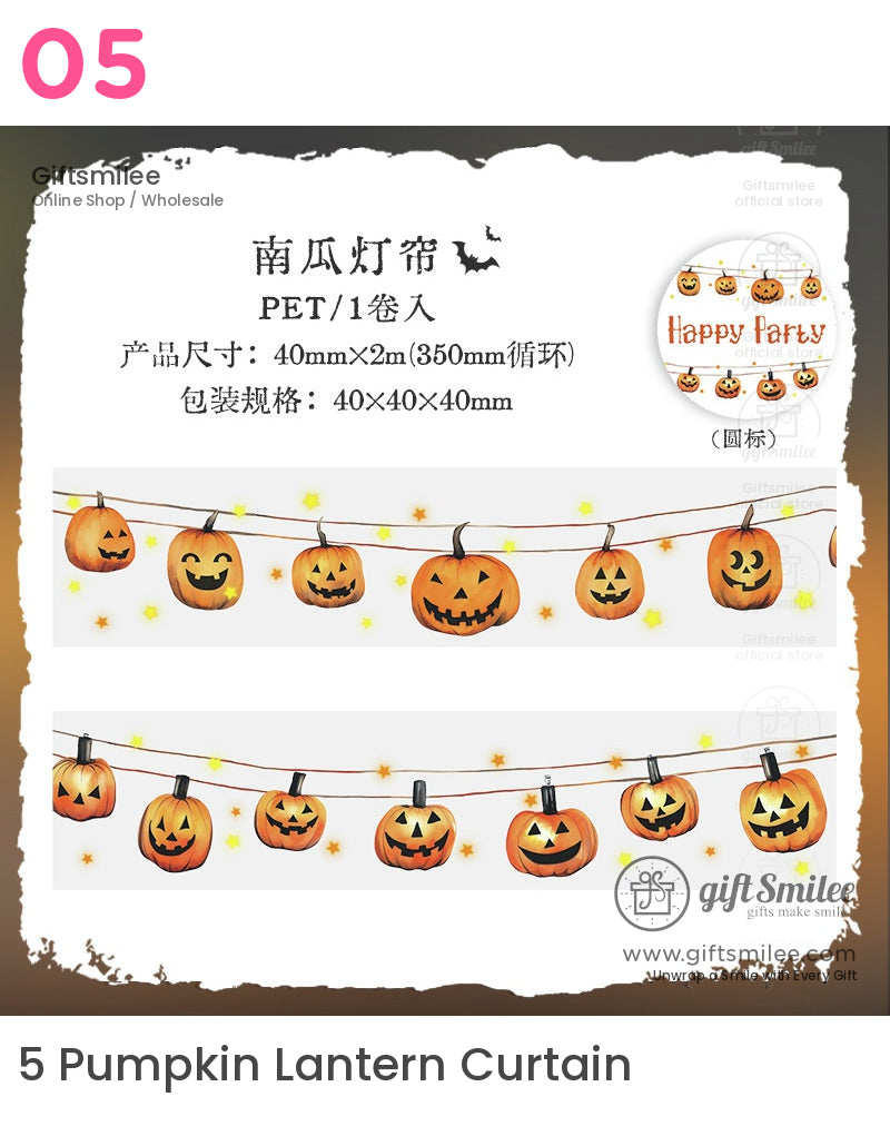 Gothic Party Vintage Background Gothic Decorative Pet Tape | KS-RT-1679