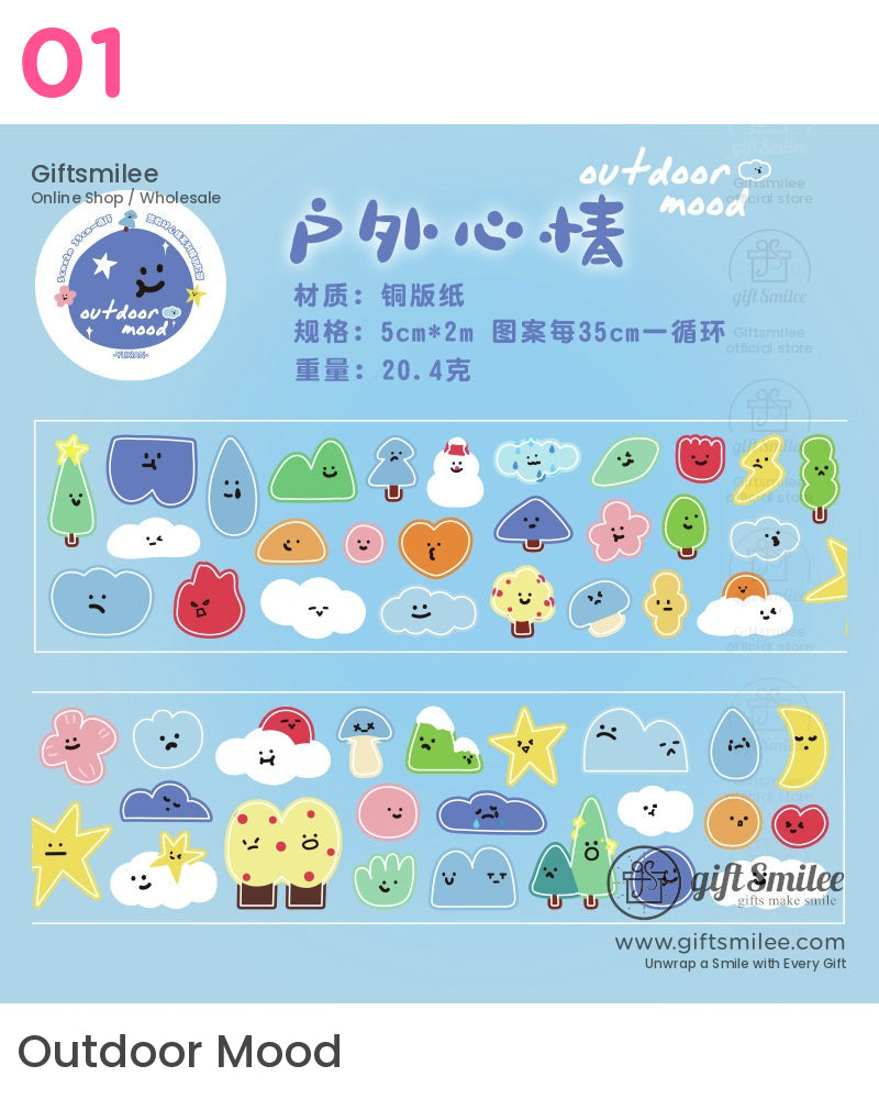 Sign For Good Mood Die-Cut Tape | KS-RT-1680