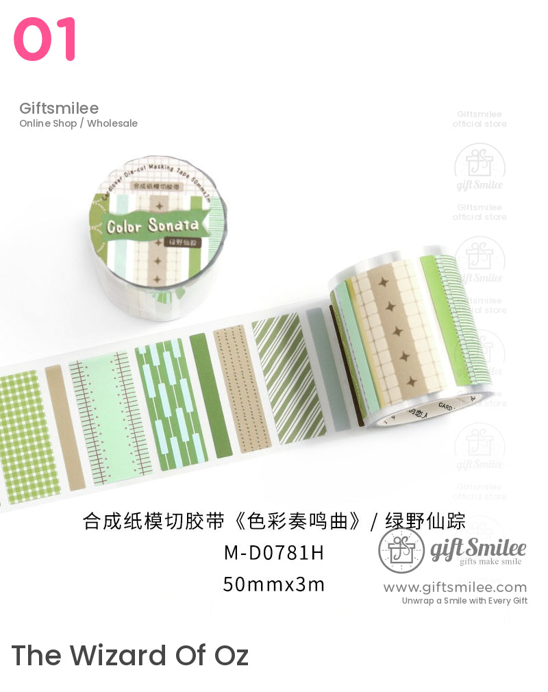 Color Sonata Die-Cut Tape | KS-RT-1688