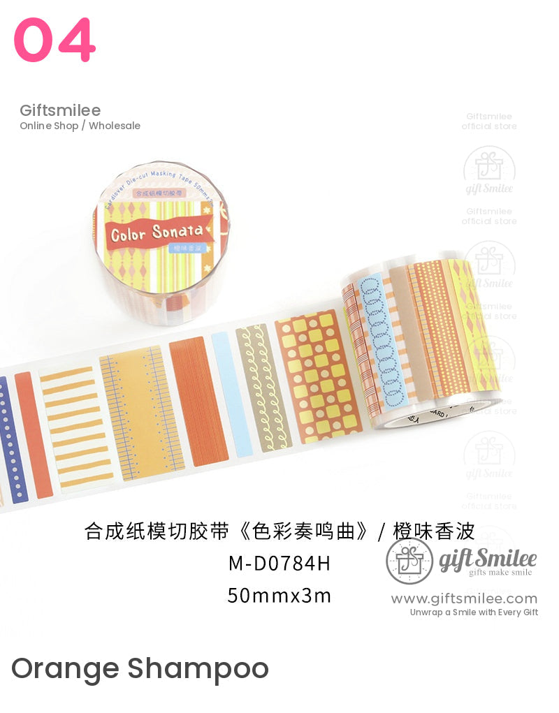 Color Sonata Die-Cut Tape | KS-RT-1688