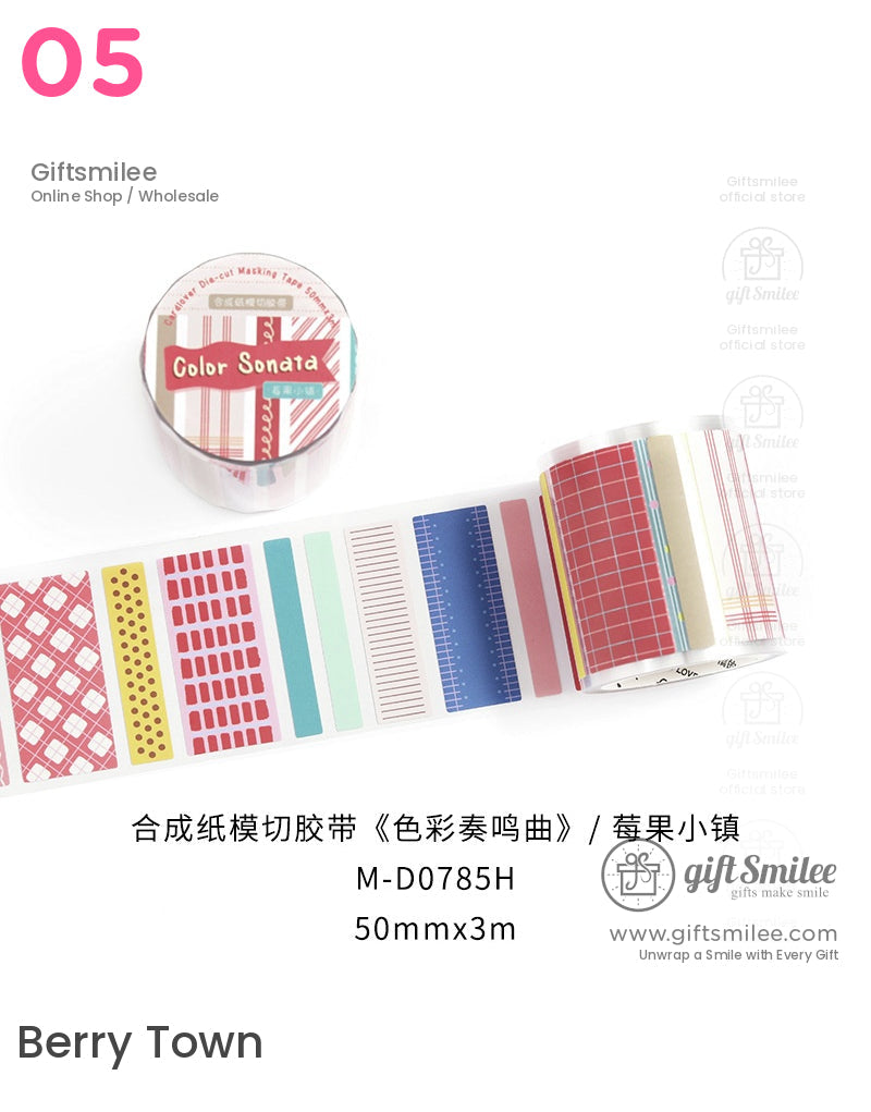 Color Sonata Die-Cut Tape | KS-RT-1688
