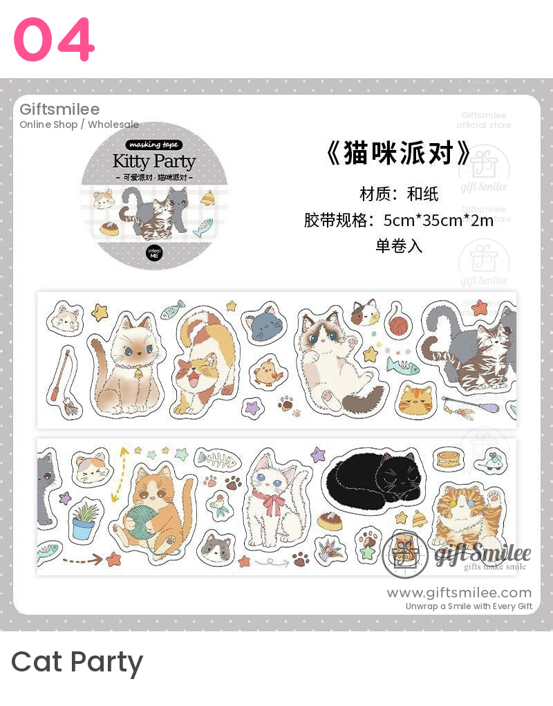 Cute Party Die-Cut Tape | KS-RT-1697