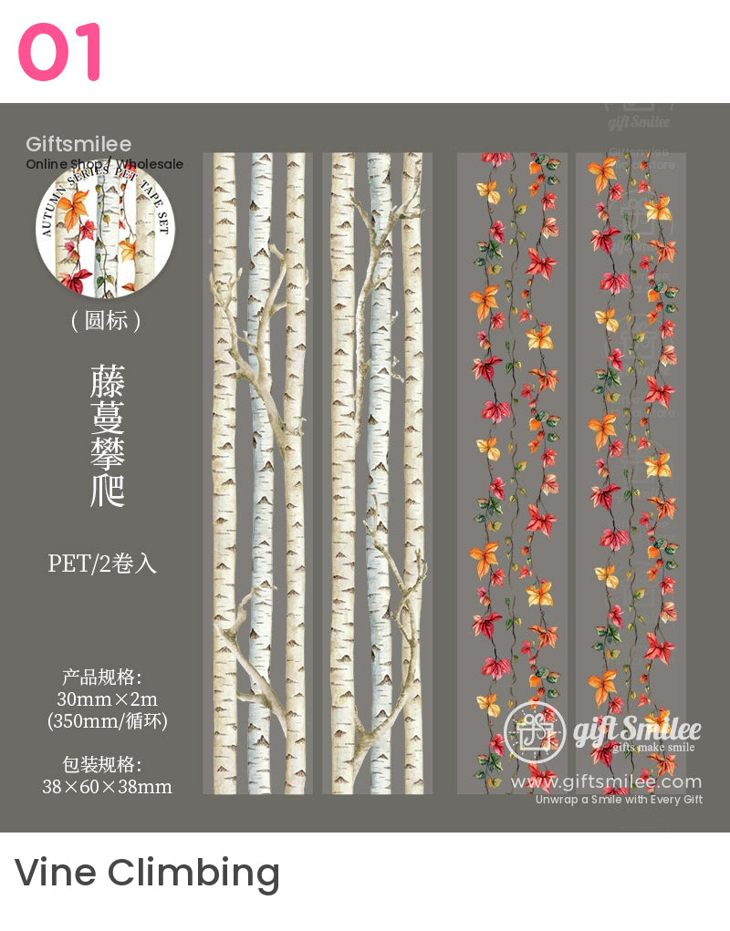 Autumn Colors Deepen Pet Tape | KS-RT-1698