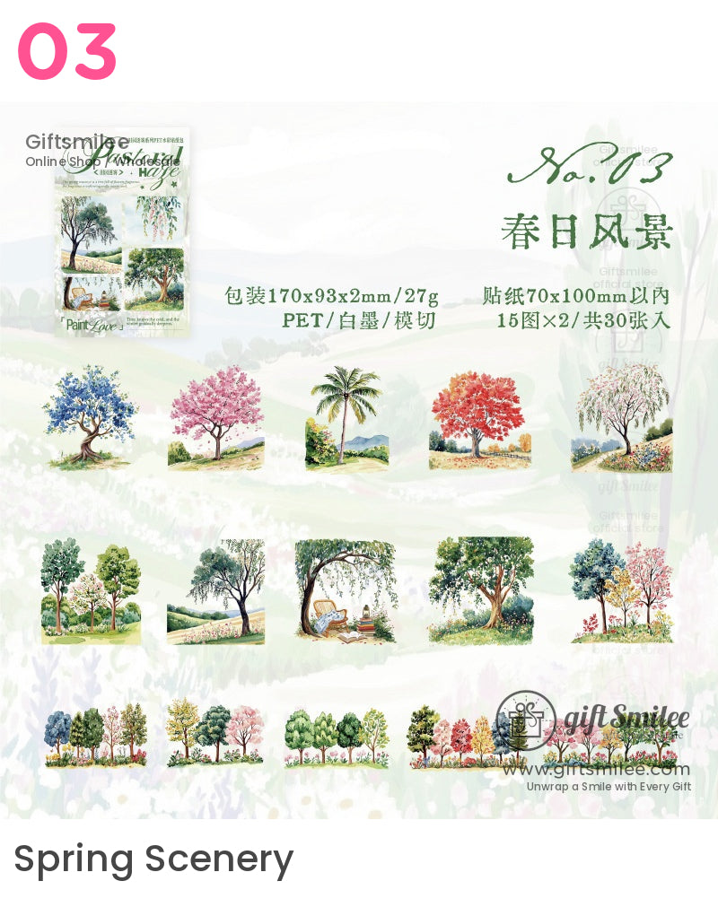 Pastoral Mist Sticker Packs | for scrapbooking