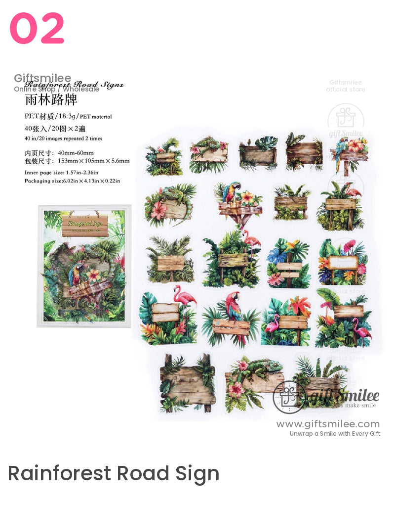 Old Road Notes Sticker Packs | girlish gift