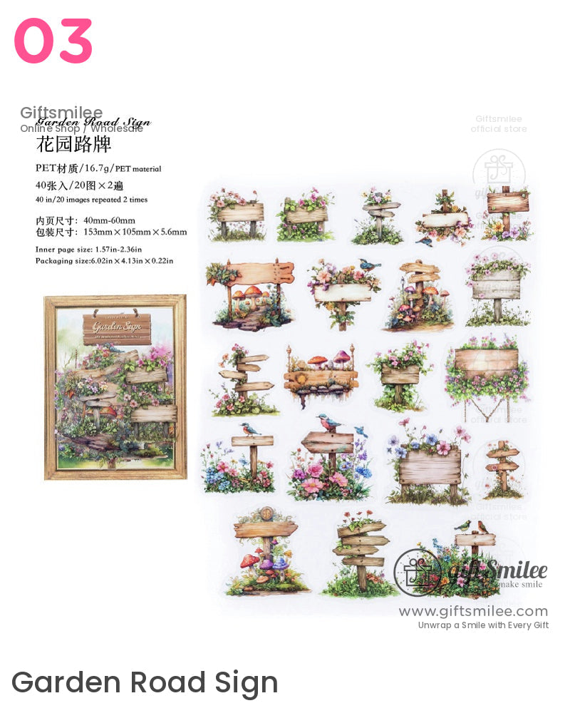 Old Road Notes Sticker Packs | girlish gift