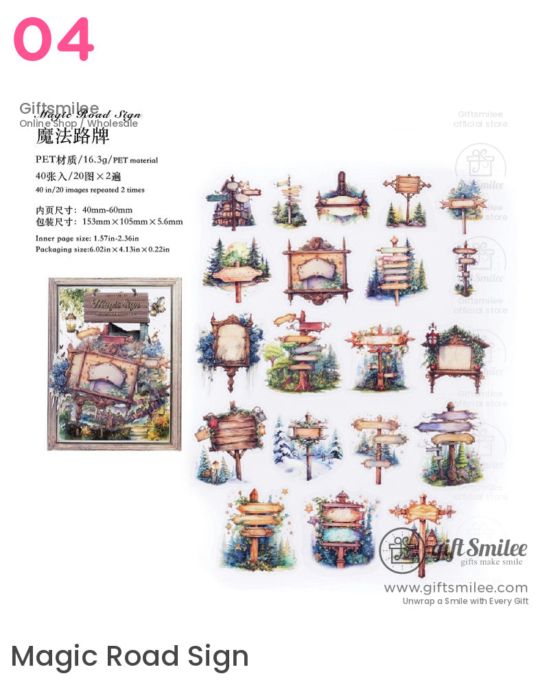 Old Road Notes Sticker Packs | girlish gift