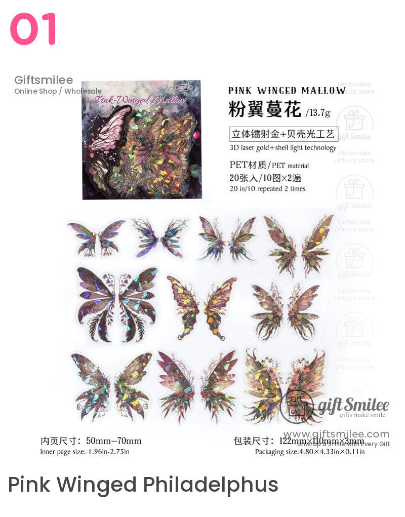Crystal Wings Sticker Packs | journals albums