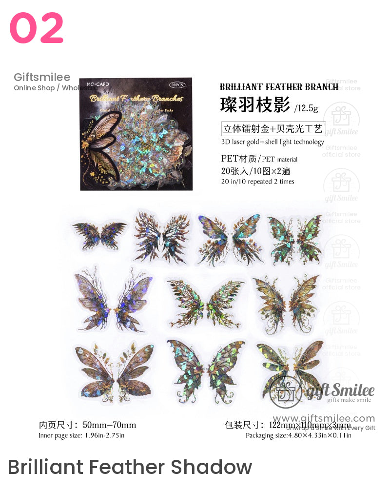 Crystal Wings Sticker Packs | journals albums