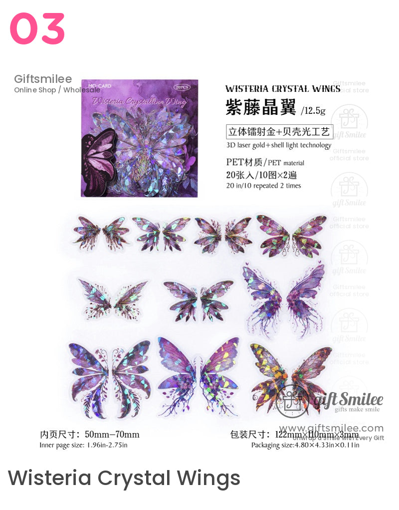 Crystal Wings Sticker Packs | journals albums