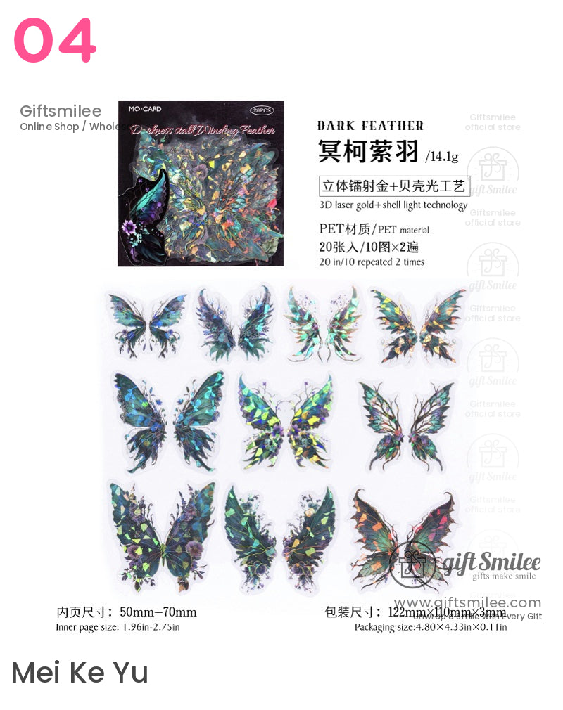 Crystal Wings Sticker Packs | journals albums