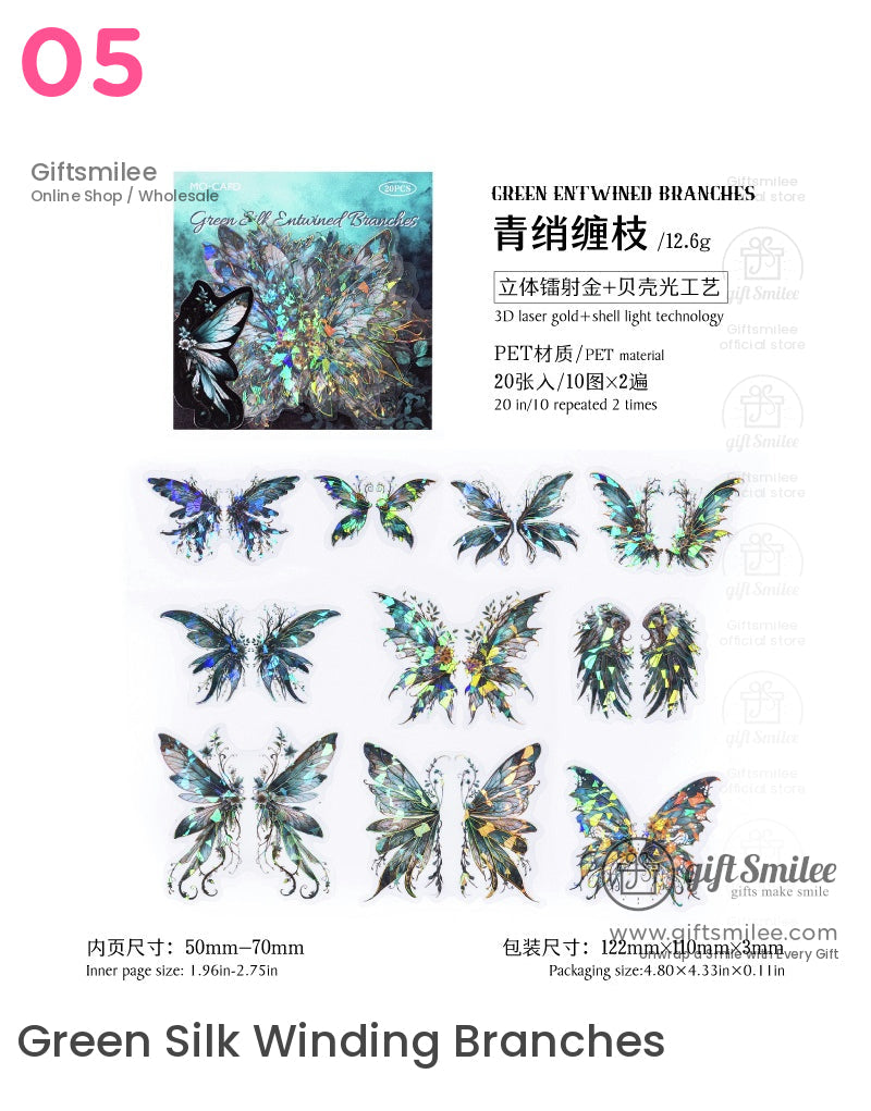 Crystal Wings Sticker Packs | journals albums