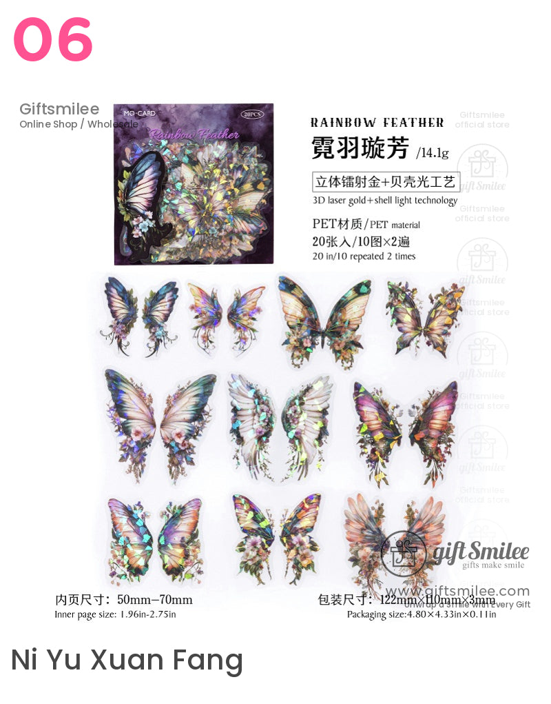 Crystal Wings Sticker Packs | journals albums