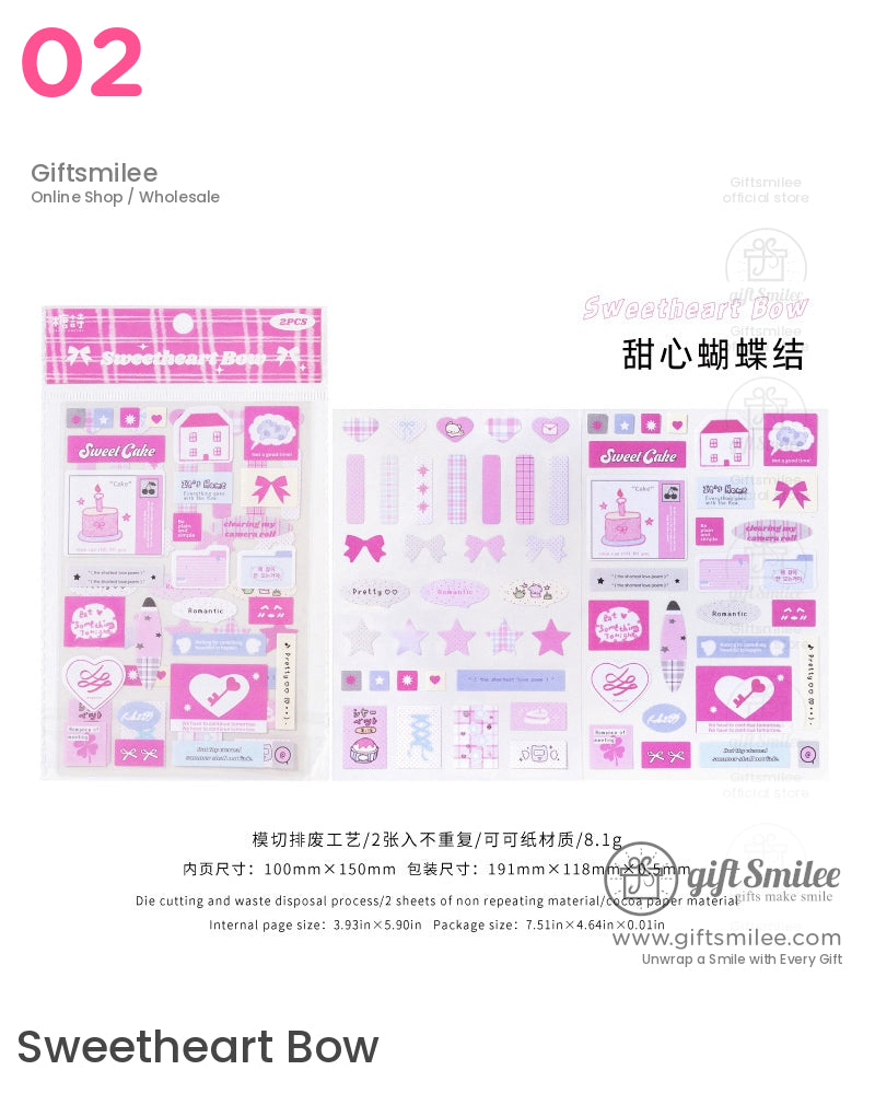 Kawaii Pastel Aesthetic Stickers | girl wrapping