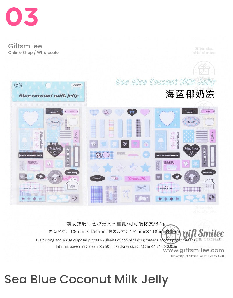 Kawaii Pastel Aesthetic Stickers | girl wrapping