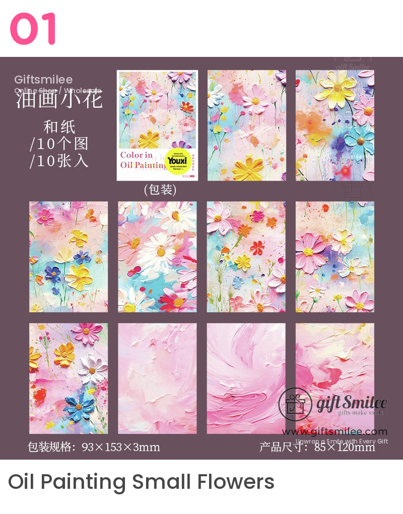 Colorful Artistic Oil Painting Stickers | laptop deco