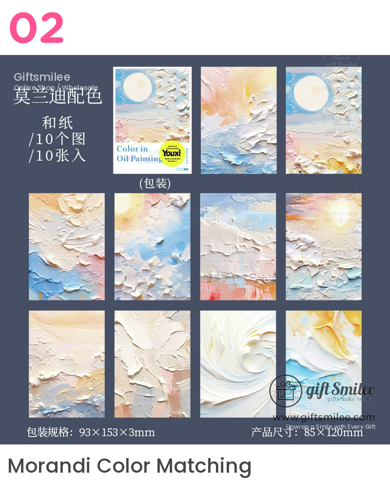 Colorful Artistic Oil Painting Stickers | laptop deco
