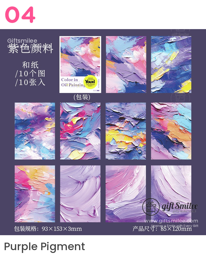 Colorful Artistic Oil Painting Stickers | laptop deco
