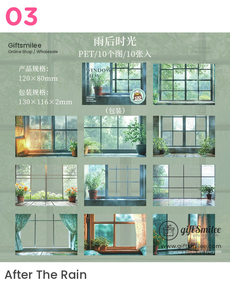 Window View Stickers | travel journals