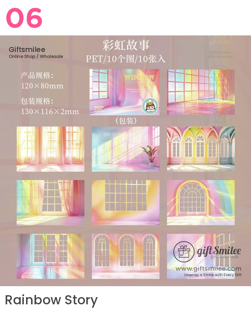 Window View Stickers | travel journals
