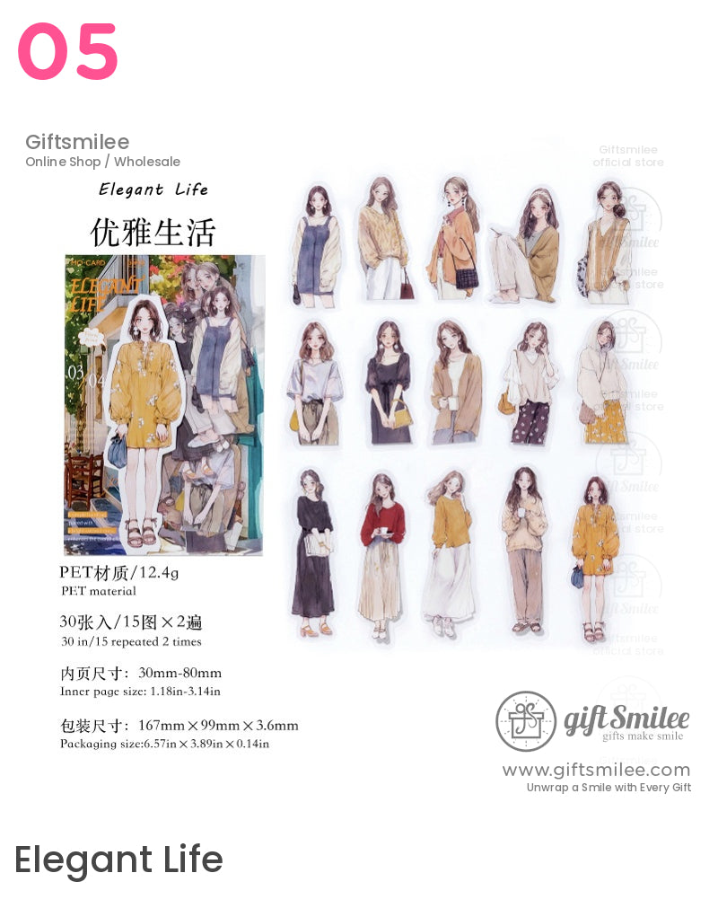 Fashion Girl Sticker Packs | craft project