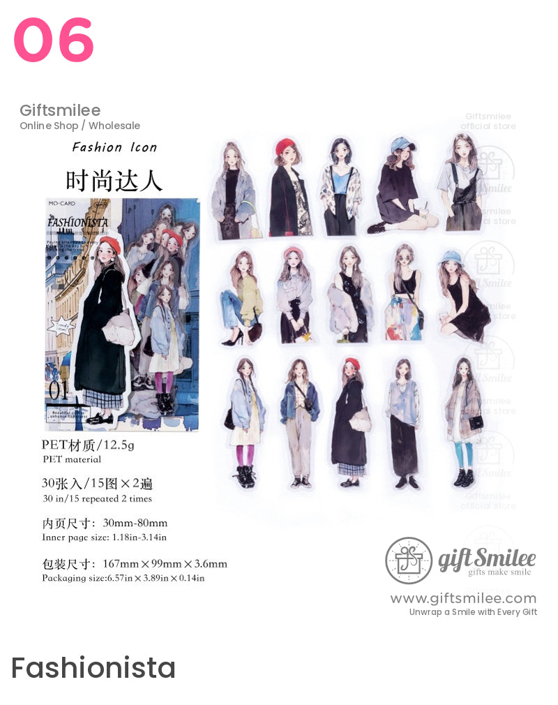 Fashion Girl Sticker Packs | craft project