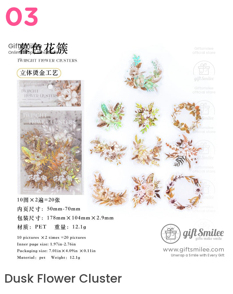 Vintage Botanical Floral Sticker Packs | boy friend