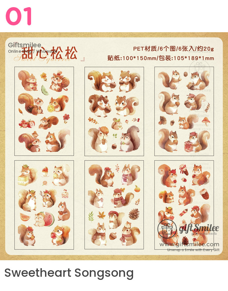 Kawaii Animal Bunny Panda Fox Bear Cat Stickers | boy friend