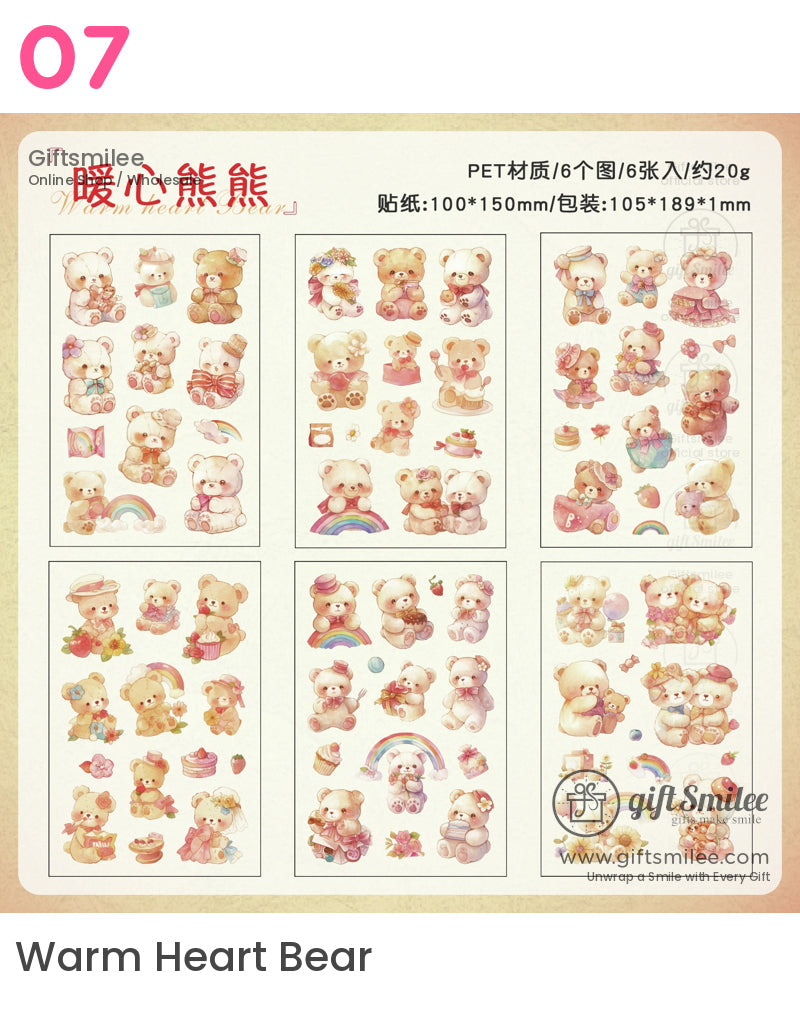 Kawaii Animal Bunny Panda Fox Bear Cat Stickers | boy friend