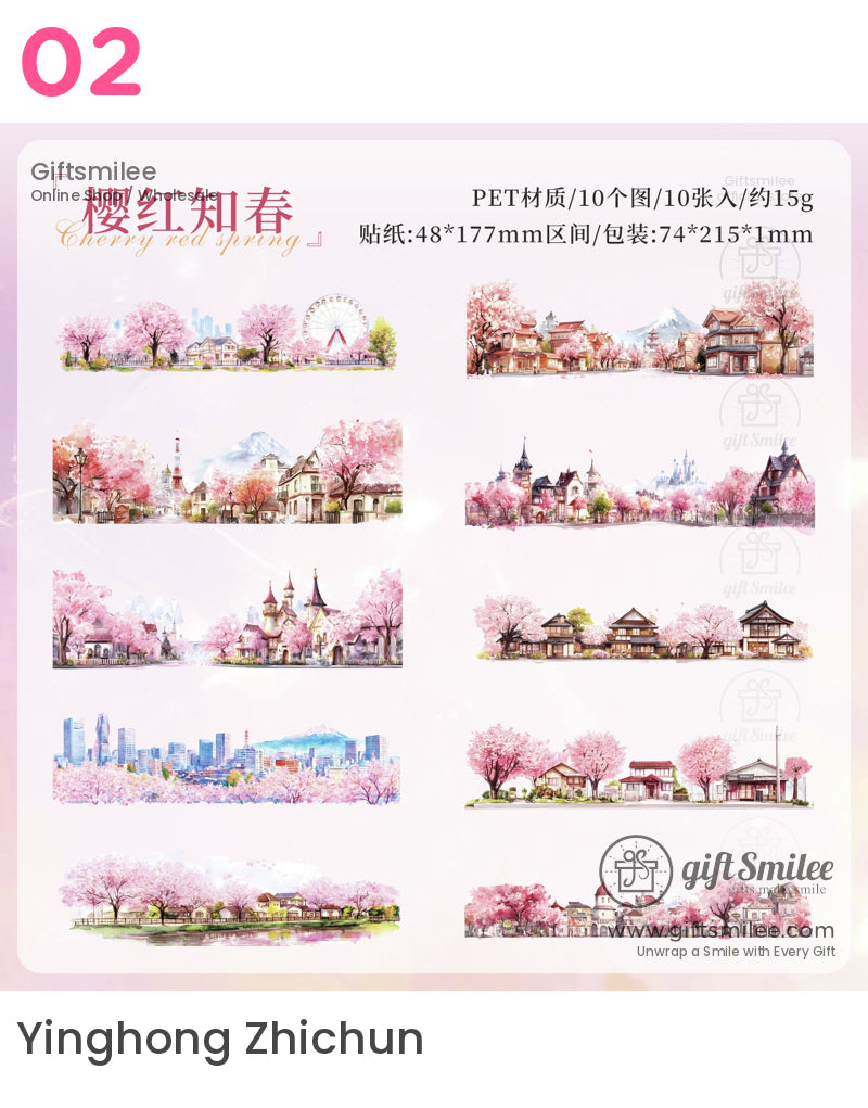 Scenic Landscape Sticker Packs | washi decal