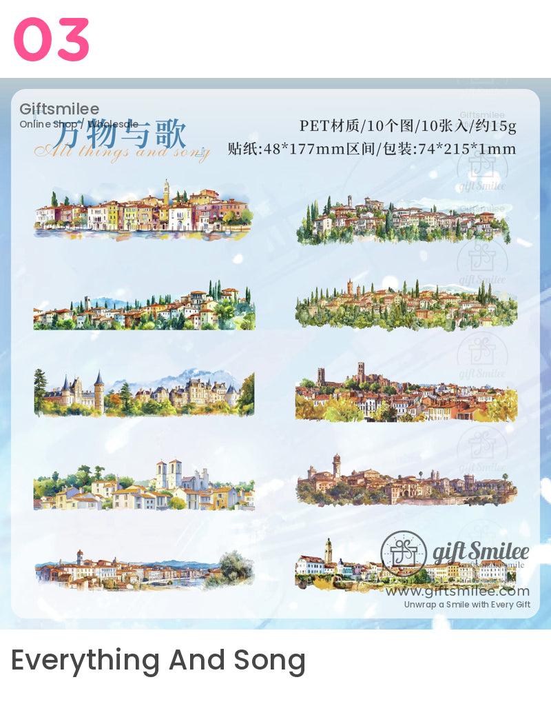 Scenic Landscape Sticker Packs | washi decal