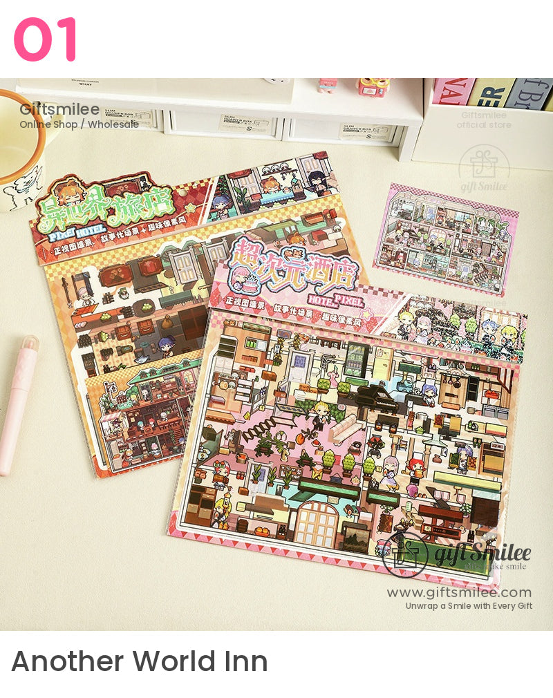Pixel Hotel Stickers | salt style
