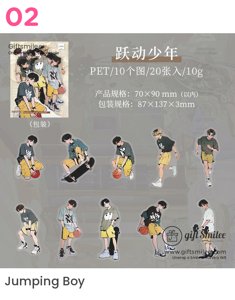 Anime Boy Sticker Packs | diary decal