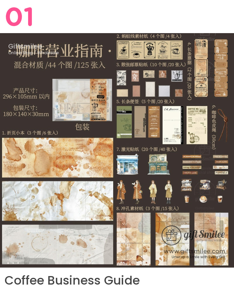 Retro Coffee Lovers Stickers | bujo kit