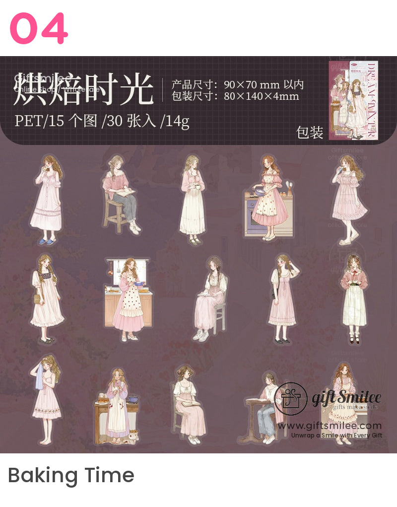 Dreamy Girl Sticker Packs | korean phrase