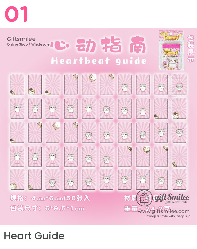 Kawaii Cat-Themed Mini Sticker Book | KS-SA-3964