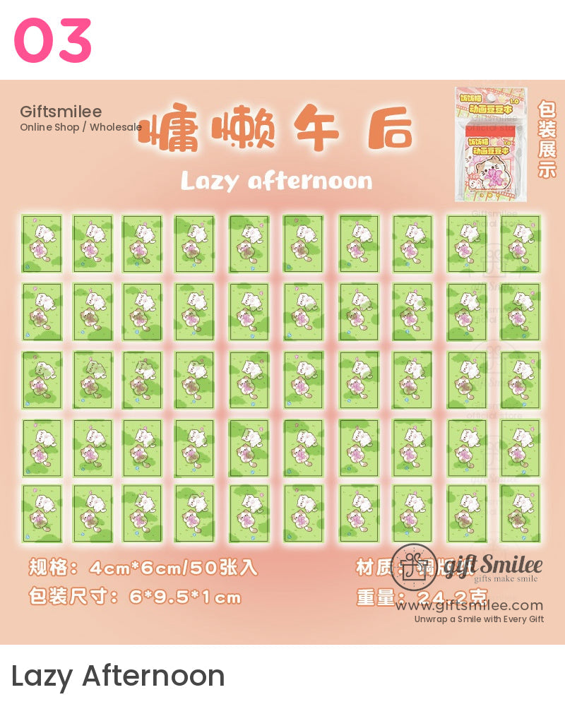 Kawaii Cat-Themed Mini Sticker Book | KS-SA-3964