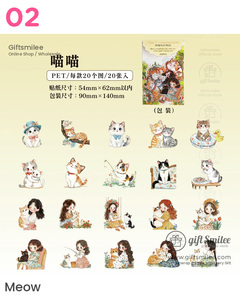 Cottagecore Animal Friends Sticker Packs | KS-SA-3979