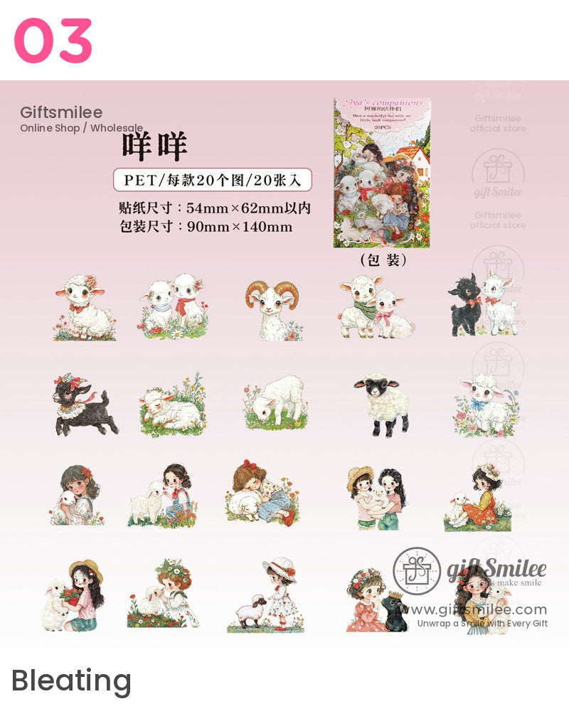 Cottagecore Animal Friends Sticker Packs | KS-SA-3979
