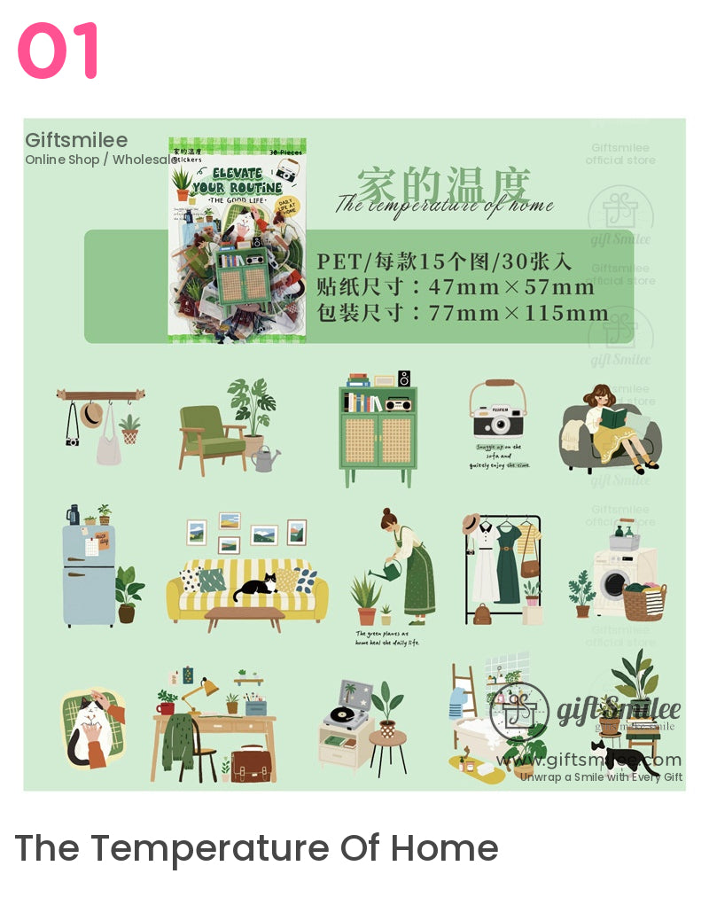 Your Routine Daily Life Decorative Sticker Packs | KS-SA-3980